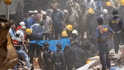 Sập nhà cao 6 tầng đang xây dựng làm nhiều người chết