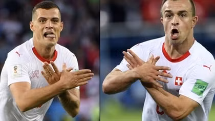 FIFA điều tra màn ăn mừng có tính “chính trị” của 2 cầu thủ Thụy Sĩ