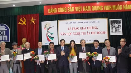 Danh sách Giải thưởng văn học nghệ thuật Thủ đô năm 2016