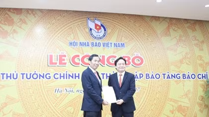 Công bố quyết định của Thủ tướng Chính phủ thành lập Bảo tàng Báo chí