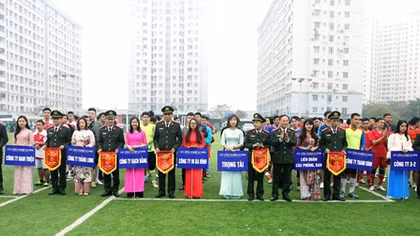 Cục Công nghiệp An ninh tổ chức Giải bóng đá mini lần thứ I