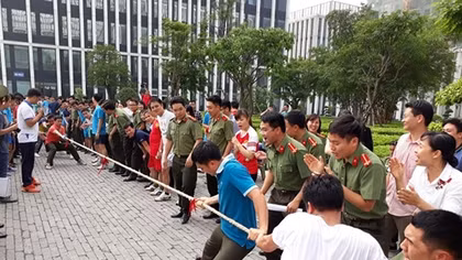 Đoàn Thanh niên Tổng cục Chính trị CAND tổ chức Giải Bóng chuyền và Kéo co