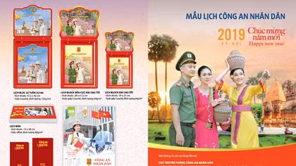 Lịch CAND Tết năm 2019 có nhiều đổi mới nhưng vẫn giữ nguyên giá bán