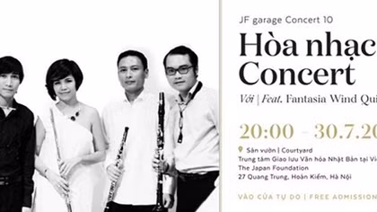 Chương trình hòa nhạc của Ngũ tấu kèn gỗ Fantasia tại Hà Nội