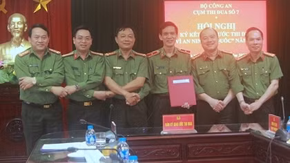 Cụm thi đua số 7 ký kết giao ước thi đua năm 2021