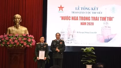 Trao giải cuộc thi viết “Nước Nga trong trái tim tôi” 