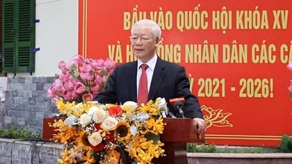 Tổng Bí thư: Mong đại biểu được bầu xứng đáng với đồng bào, với Tổ quốc