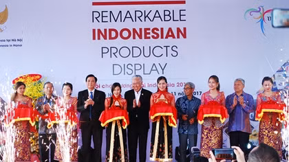 Khai mạc hội chợ thương mại Indonesia tại Tuần lễ Cấp cao APEC 
