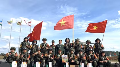 Đội tuyển Công binh Việt Nam bảo vệ thành công Huy chương Đồng