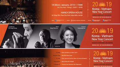 Đêm nhạc Hàn - Việt chào đón năm mới 2019