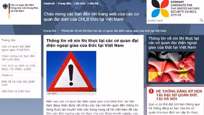 Không có chuyện Đức ngừng cấp thị thực cho công dân Việt Nam