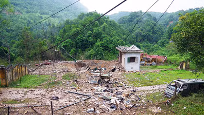 Nổ lớn tại kho quân khí Công an tỉnh Hà Giang