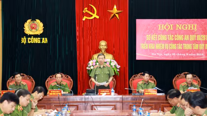 Bộ Công an triển khai nhiệm vụ công tác những tháng cuối năm 2018
