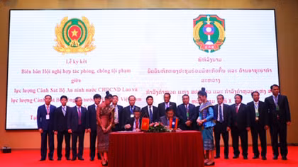 Việt Nam và Lào tăng cường hợp tác phòng chống tội phạm