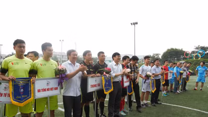 Khai mạc giải bóng đá các cơ quan Báo chí toàn quốc Press Cup 2017