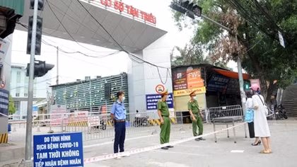 Bảo đảm ANTT khu vực xảy ra dịch tại Bệnh viện K
