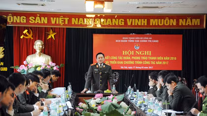 Đoàn Thanh niên Tổng cục Chính trị CAND triển khai công tác năm 2017