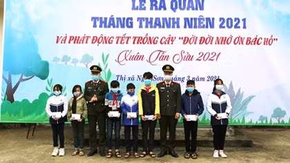 Tuổi trẻ CAND tổ chức nhiều hoạt động ý nghĩa tại thị xã Nghi Sơn