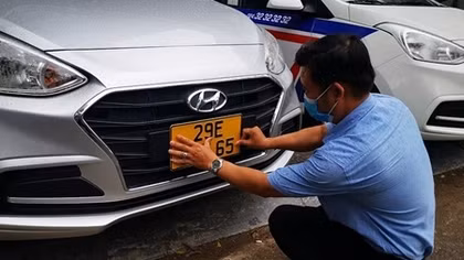 Xe kinh doanh chuyển biển số màu vàng đạt tỷ lệ thấp