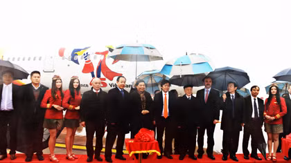 Vietjet nhận bàn giao tàu bay mang biểu tượng 45 năm quan hệ Việt–Pháp