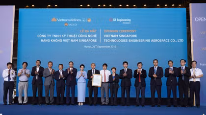 Ra mắt Công ty TNHH Kỹ thuật Công nghệ hàng không Việt Nam Singapore 