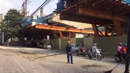 Cảnh cáo Giám đốc nhà thầu, quản lý công trường đường sắt đô thị