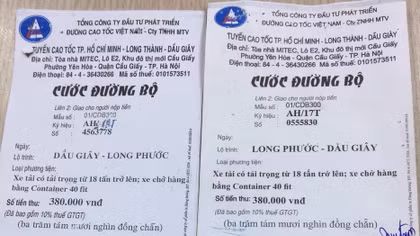 Xuất hiện tình trạng làm giả vé cước tuyến cao tốc TP. Hồ Chí Minh – Long Thành – Dầu Giây