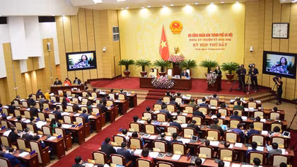 Sáng 9-4, khai mạc kỳ họp thứ tám - kỳ họp bất thường HĐND TP Hà Nội