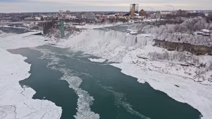 Thác Niagara hóa xứ sở băng giá 