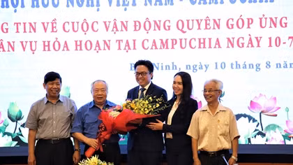 Gần 1 tỷ đồng quyên góp ủng hộ nạn nhân hỏa hoạn tại Campuchia