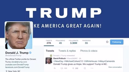 Tài khoản Twitter của ông Trump bất ngờ bị "sập"