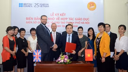 Ký kết hợp tác giáo dục giữa Hà Nội và Hội đồng Anh