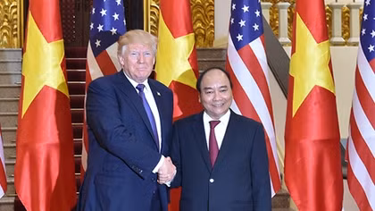 Thủ tướng Nguyễn Xuân Phúc hội kiến Tổng thống Hoa Kỳ Donald Trump