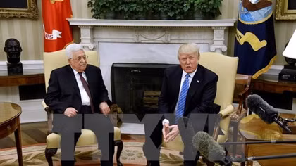 Tổng thống Mỹ Donald Trump tiếp đón Tổng thống Nhà nước Palestine 