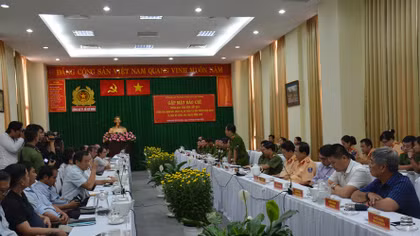 Công an TP Hồ Chí Minh tăng cường thông tin về hình ảnh đẹp của cán bộ chiến sĩ 