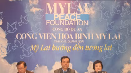 Công bố dự án Công viên Hòa bình Mỹ Lai - “Mỹ Lai hướng đến tương lai”