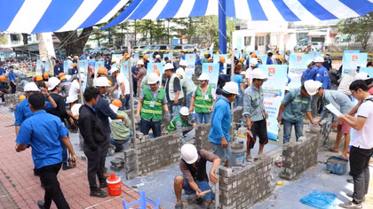 Sôi nổi hội thi Bàn tay vàng ngành xây dựng lần 3 