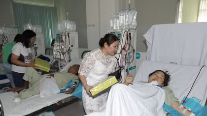Trao quà Tết cho bệnh nhân tại bệnh viện ở Đồng Tháp 