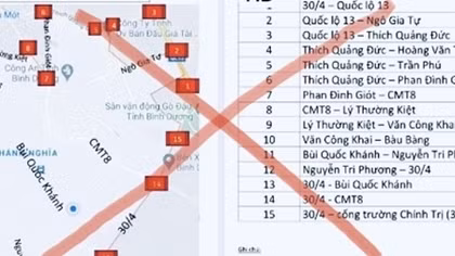 Thông tin một số phường thuộc TP Thủ Dầu Một bị phong tỏa là giả mạo