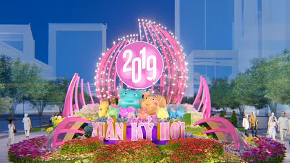 Đường hoa Nguyễn Huệ Tết Nguyên đán Kỷ Hợi 2019 đẹp lung linh