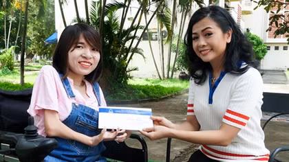 Ước mơ trở thành diễn giả của cô gái khuyết tật 