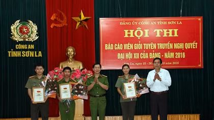 Hội thi báo cáo viên giỏi Đảng bộ Công an tỉnh Sơn La