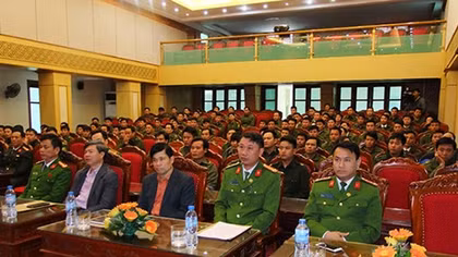 Khai giảng lớp đào tạo Trung cấp nghiệp vụ Trưởng Công an xã
