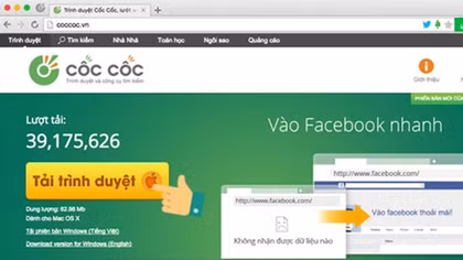 Cốc Cốc khẳng định không thu thập thông tin cá nhân người dùng 
