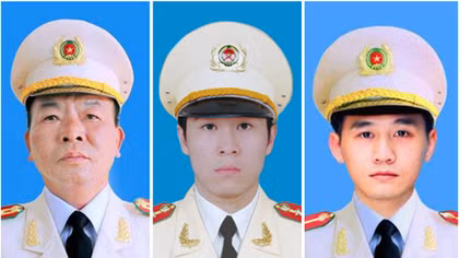 Tổ chức trọng thể lễ tang 3 liệt sỹ Công an nhân dân