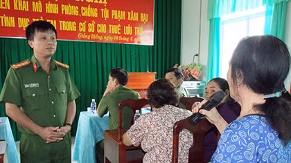 Công an Kiên Giang triển khai mô hình phòng chống xâm hại tình dục trẻ em