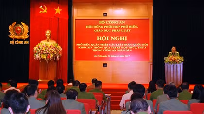 Bộ Công an phổ biến, quán triệt các đạo luật được Quốc hội khóa XIV thông qua