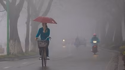 Hà Nội gió lạnh và mưa phùn 