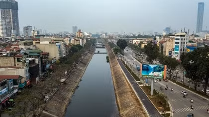 Sẽ xây 6 cầu vượt cho người đi bộ, đi xe đạp qua sông Tô Lịch và đường Láng