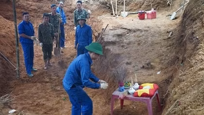 Tìm thấy 40 hài cốt liệt sĩ tại chiến khu xưa Ba Lòng